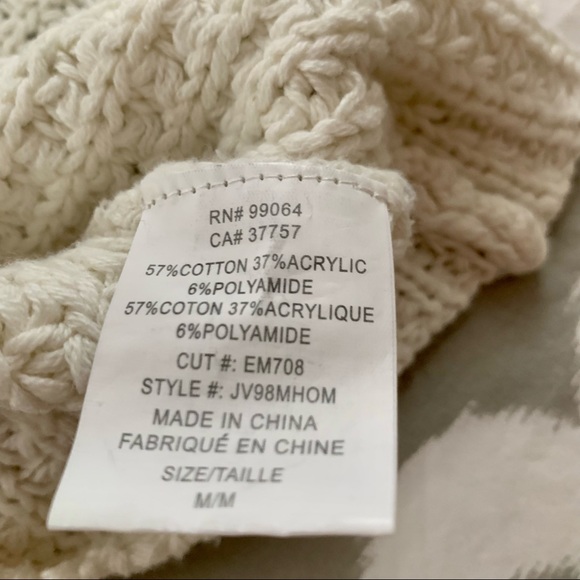 ELEMENT EDEN Shaker knit black, gray white color block sweater - Picture 6 of 7